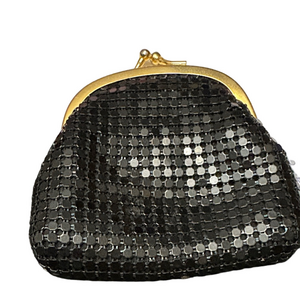 Elegant Vintage Black Mesh Coin Purse ( From Hong Kong)